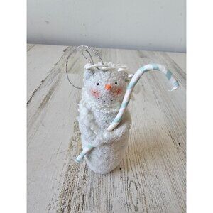 Shepherd snowman Nativity ornament Xmas tree unique